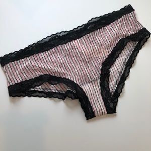 VS Sheer Striped Panties